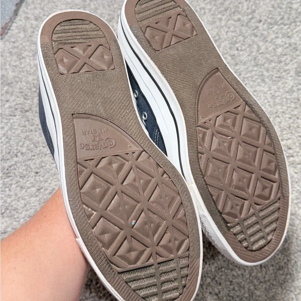 Converse All Star Low Top Sneakers Gray Canvas Lace Up Men’s 9 Women’s 11 - Picture 6 of 10